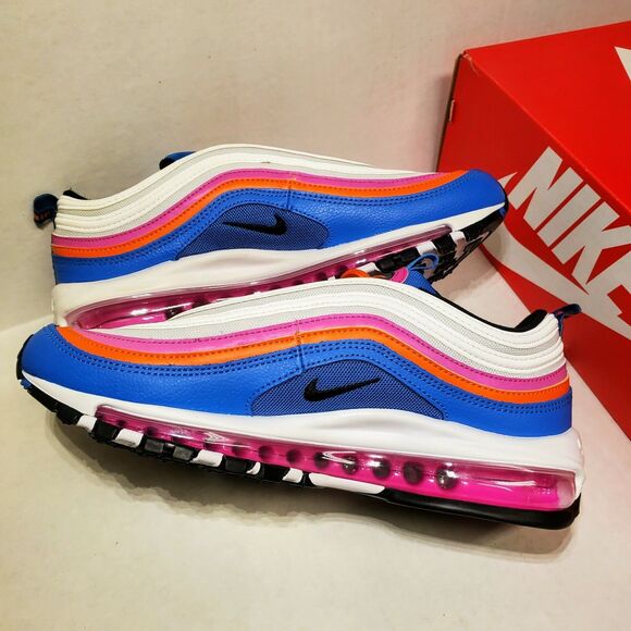 Nike Air Max 97 Multicolor White Black Active Fuchsia CW6992-100 Men\'s Size 8 main image 5